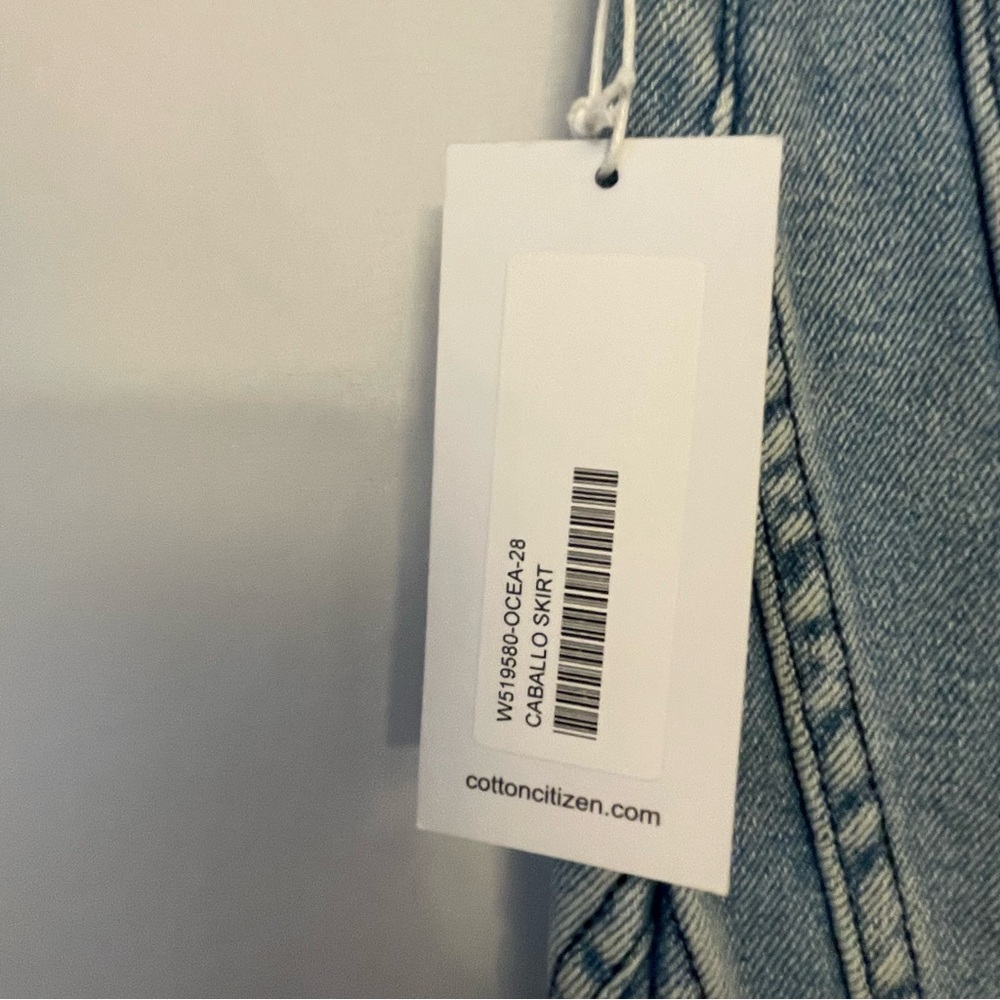 Cotton Citizen Blue Jean Mini Skirt - Picture 6 of 7